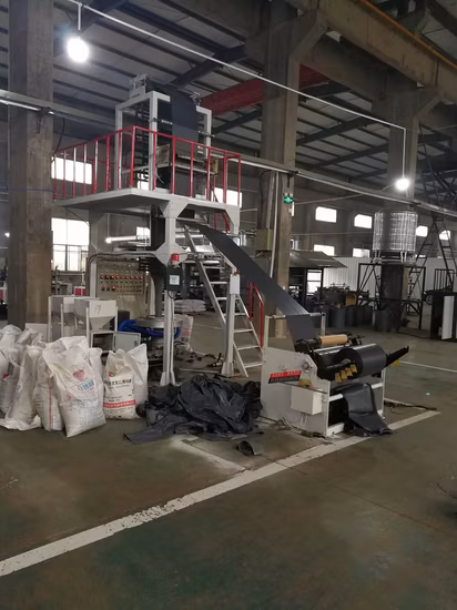 Ab 2 Two Layer Co-Extrusion PE HDPE LDPE Express DHL UPS Bag Blown Film Blowing Extrusion Making Machine